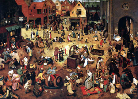 Pieter Brueghel the Elder - The Fight Between Carnival and Lent