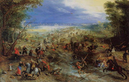 Jan Brueghel l´Ancien - Kriegsschauplatz