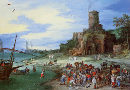 Jan Brueghel the Elder - River landscape