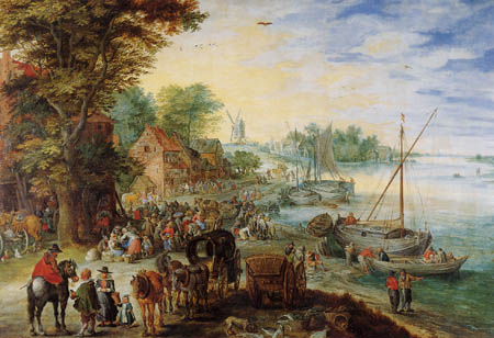 Jan Brueghel l´Ancien - Marktszene