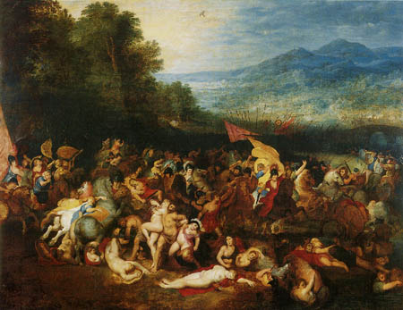 Jan Brueghel the Elder - The battle of the Amazons