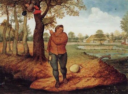 Pieter Brueghel the Younger - The bird's nest robber