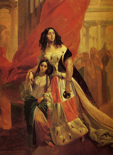 Karl Briullov - La condesa J.P. Samoilowa con su hija