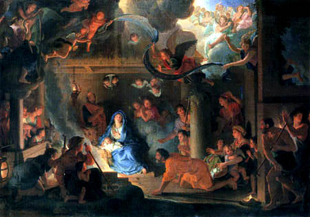 Charles le Brun - Adoration of the shepherds