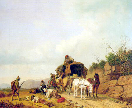 Heinrich Buerkel - Attack on a stagecoach