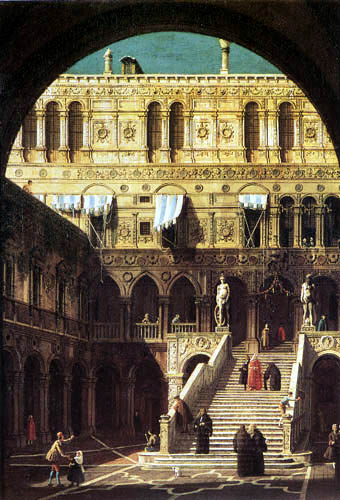 Giovanni Antonio Canal, called Canaletto - Scala dei Giganti