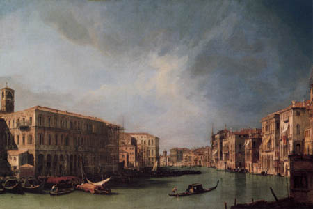 Giovanni Antonio Canal, Canaletto - Der Grand Canal von der Rialtobrücke