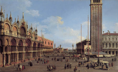 Giovanni Antonio Canal, called Canaletto - Piazza San Marco von Süden gesehen