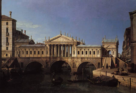 Giovanni Antonio Canal, called Canaletto - Studie der Rialtobrücke