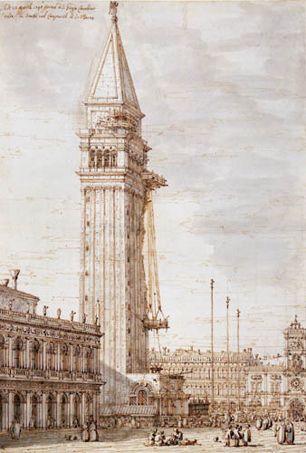 Giovanni Antonio Canal, called Canaletto - The Piazzetta Seen From the North