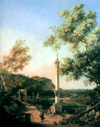 Giovanni Antonio Canal Canaletto - Paysage, étude