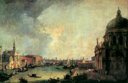 Giovanni Antonio Canal, Canaletto - Einfahrt in den Grand Canal