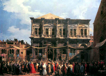 Giovanni Antonio Canal, called Canaletto - The Feast of Saint Roch