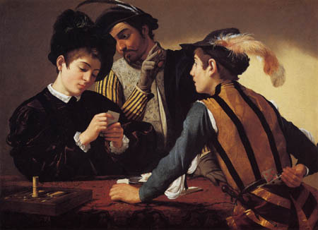 Michelangelo Merisi da Caravaggio - Le Caravage - Joueur de cartes