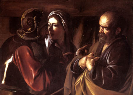 Michelangelo Merisi da Caravaggio - Le Caravage - Le reniement