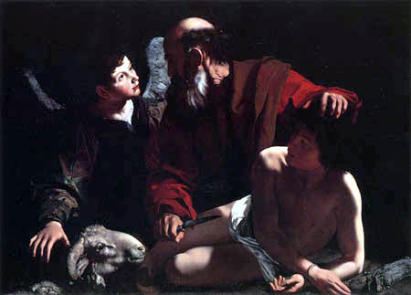 Michelangelo Merisi da Caravaggio - Le Caravage - Abraham sacrifiant Isaac