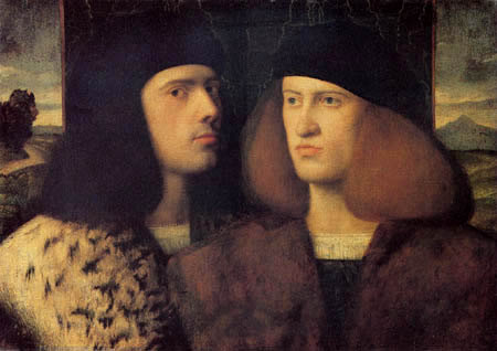 Giovanni Cariani - Portrait of two young men