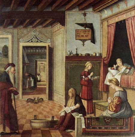 Vittore Carpaccio - The Birth of the Virgin