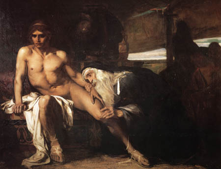Eugène Carrière - Achilles and Hector