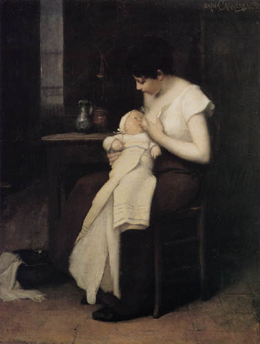 Eugène Carrière - The young mother