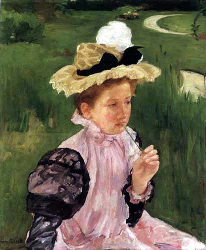 Mary Cassatt - Porträt eines jungen Mädchens