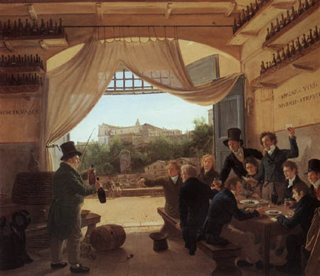 Franz Ludwig Catel - Kronprinz Ludwig in einer Weinschenke
