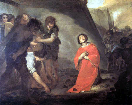 Bernardo Cavallino - The Stoning of St. Stephen