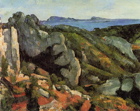 Paul Cézanne (Cezanne) - Rocks near L Éstaque