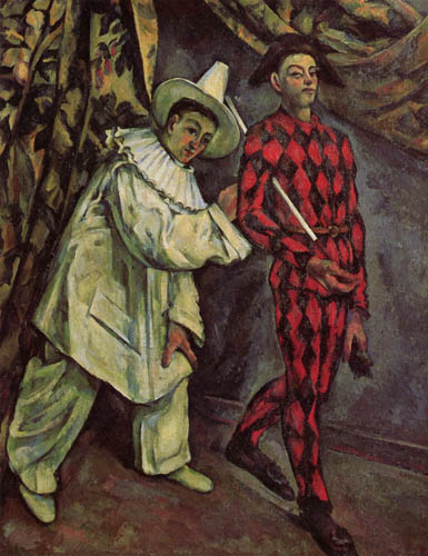 Paul Cézanne (Cezanne) - Pierrot und Harlekin