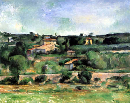 Paul Cézanne (Cezanne) - Landscape in the west of Aix-en-Provence
