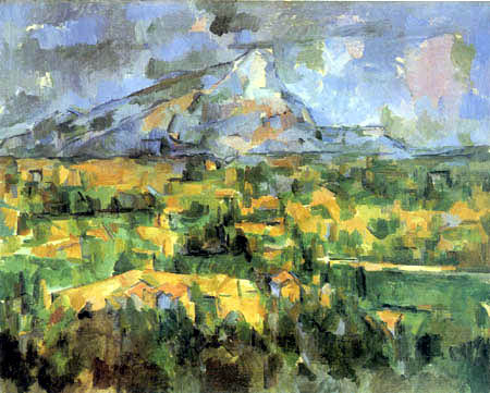 Paul Cézanne (Cezanne) - Mont Sainte-Victoire von Lauves gesehen