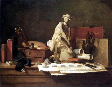 Jean-Baptiste Siméon Chardin - The attributes of the artist