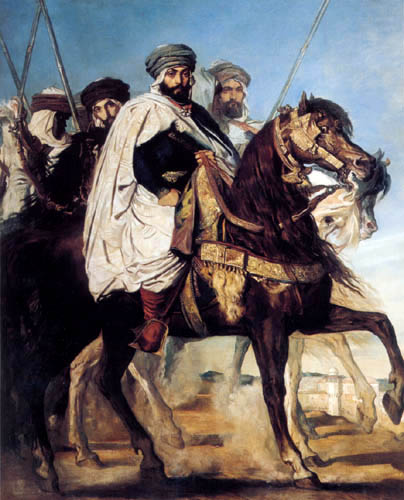 Théodore Chassériau - Retrato ecuestre de Ben Ali Bahmed