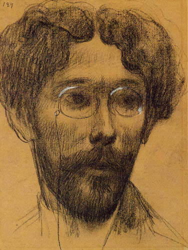 Pierre Puvis de Chavannes - Portrait of Sandoz