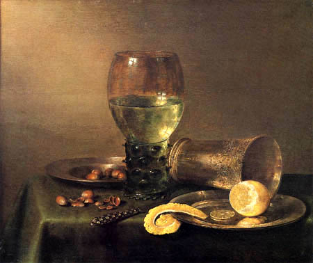 Pieter Claesz - Still life with roman glass