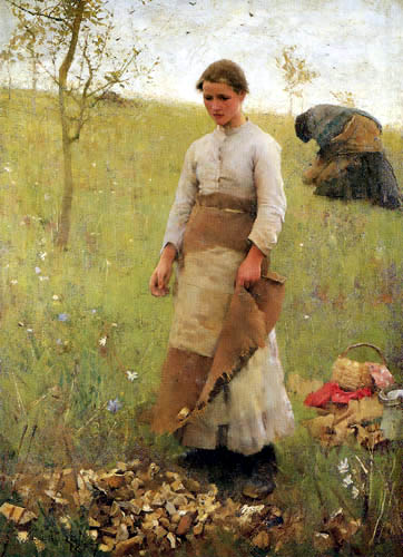 Sir George Clausen - The Stone Pickers