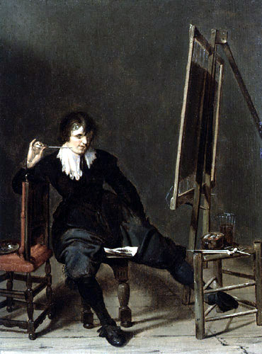 Pieter Jacobsz. Codde - A smoking painter