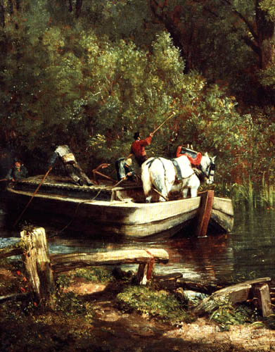 John Constable - El Caballo blanco, Detalle