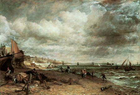 John Constable - Fischer bei der Chain Pier Brighton