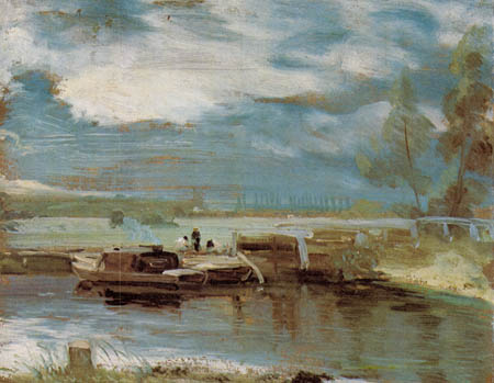 John Constable - An der Flatford Schleuse