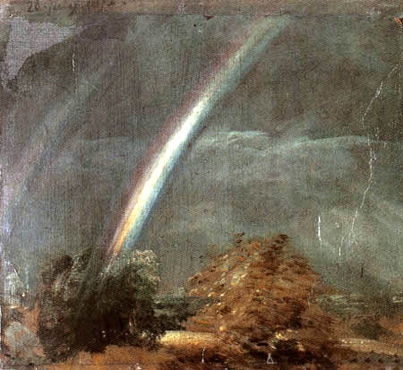 John Constable - Landschaft mit doppeltem Regenbogen