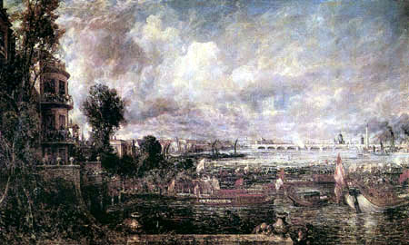 John Constable - The Opening of the Waterloo Bridge