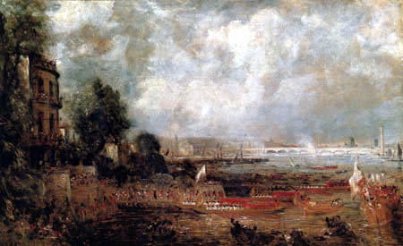 John Constable - Inauguración del puente de Waterloo
