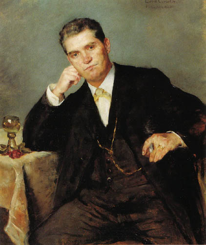 Lovis Corinth - Franz Heinrich Corinth con un copa de vino