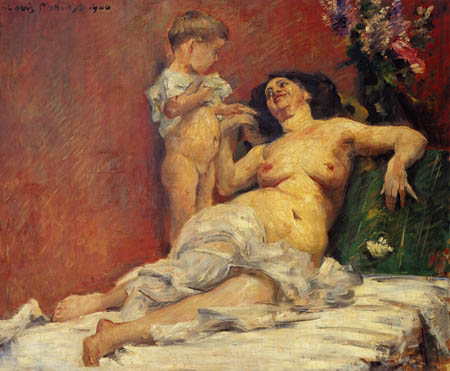 Lovis Corinth - Mother and child
