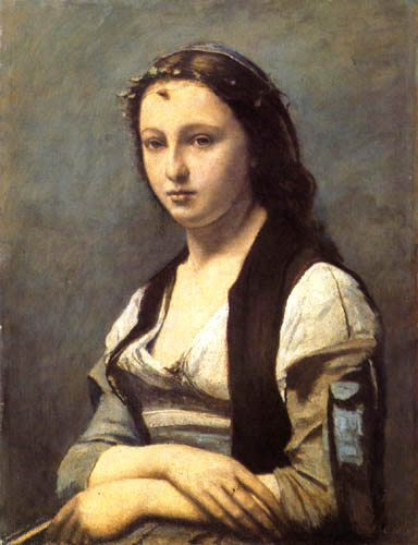 Jean-Baptiste Corot - The woman with the pearl