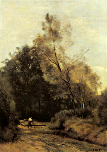 Jean-Baptiste Corot - Weg am Waldrand