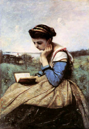 Jean-Baptiste Corot - Femme lisant
