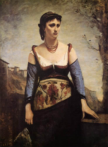 Jean-Baptiste Corot - Die Italienerin Agostina