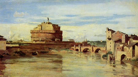 Jean-Baptiste Corot - Die Engelsburg und der Tiber in Rom